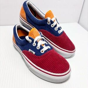 Vans Kids Multicolor Corduroy Sneakers Size 3.5